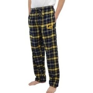 Boxercraft Cal Berkeley Plaid Flannel Pajama Pants Blue Gold Size Small